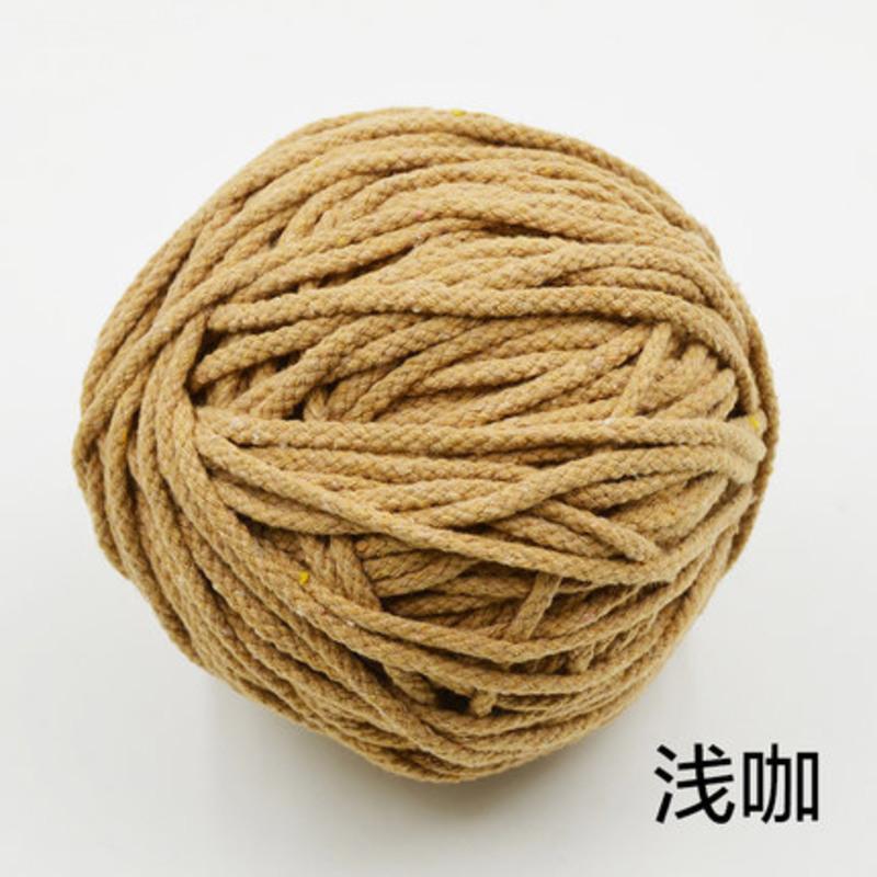 彩色5mm棉绳束口袋手工diy编织装饰挂线绳被套包包带子粗绳子10米jing