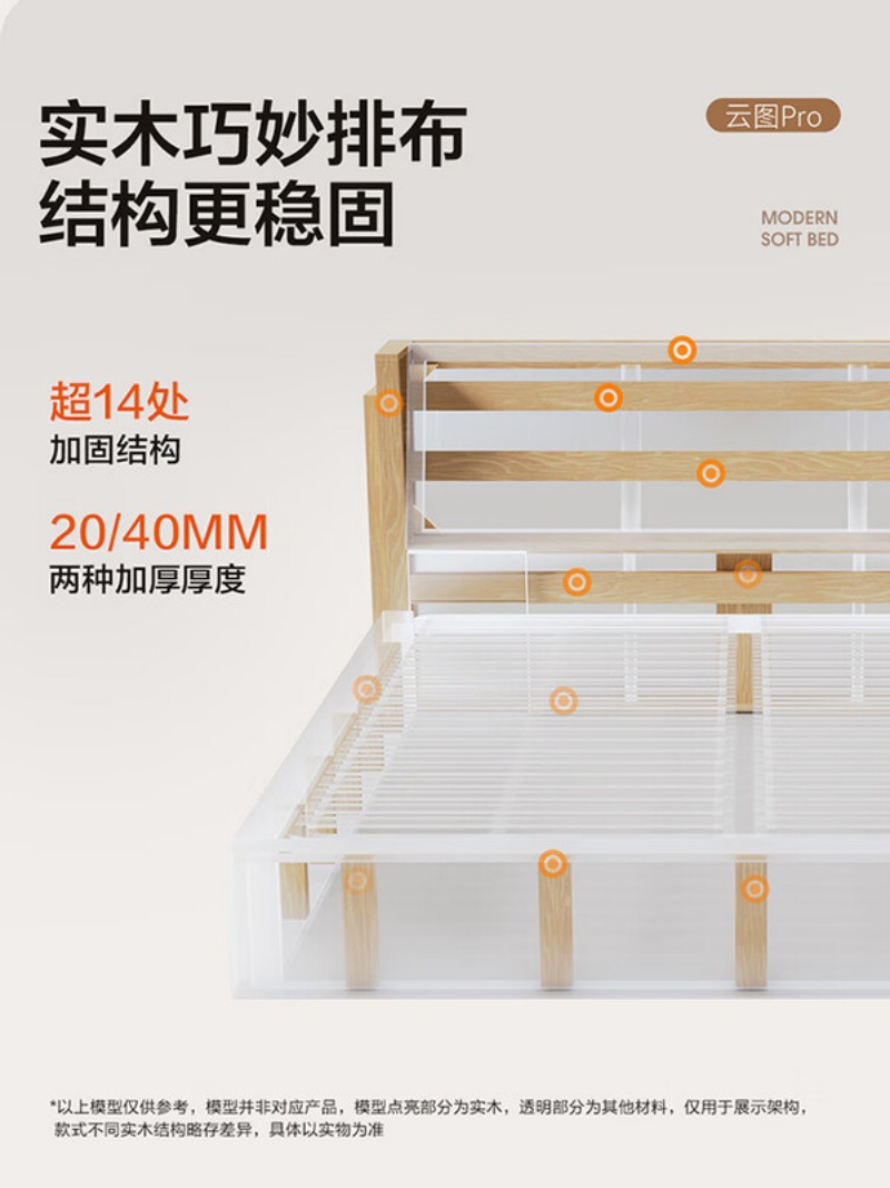 喜临门 - 云图pro 进口头层牛皮软包床头双人大床主次卧婚床现代简约高清大图