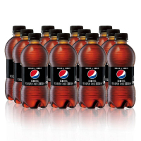 百事可乐 无糖 Pepsi 碳酸饮料 汽水可乐 小胶瓶 300ml*4瓶装