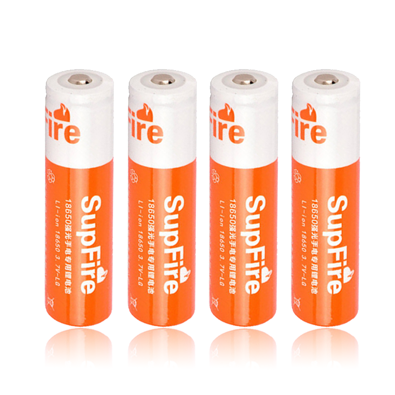 supfire神火手电专用3.7V 18650充电锂电池 强光led手电筒电池