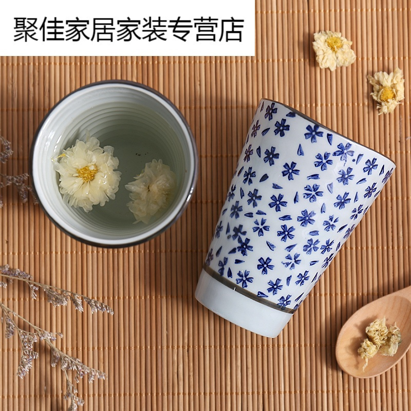 家柏饰(CORATED)日式复古手绘陶瓷杯子家用水杯茶具小茶杯泡茶杯个人单杯家居用品高清大图