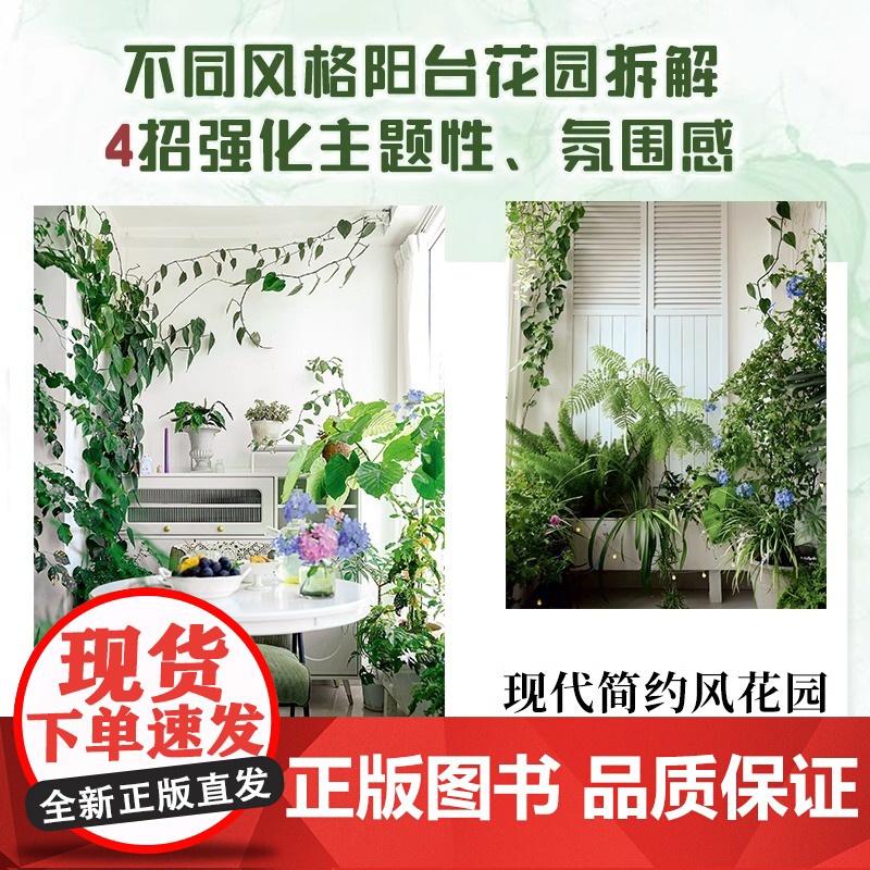 [正版]超实用!阳台花园的设计与布置 阳台花园 阳台布局 阳台风格 阳台装饰美化 低成本 低维护 操作简单易上手高清大图