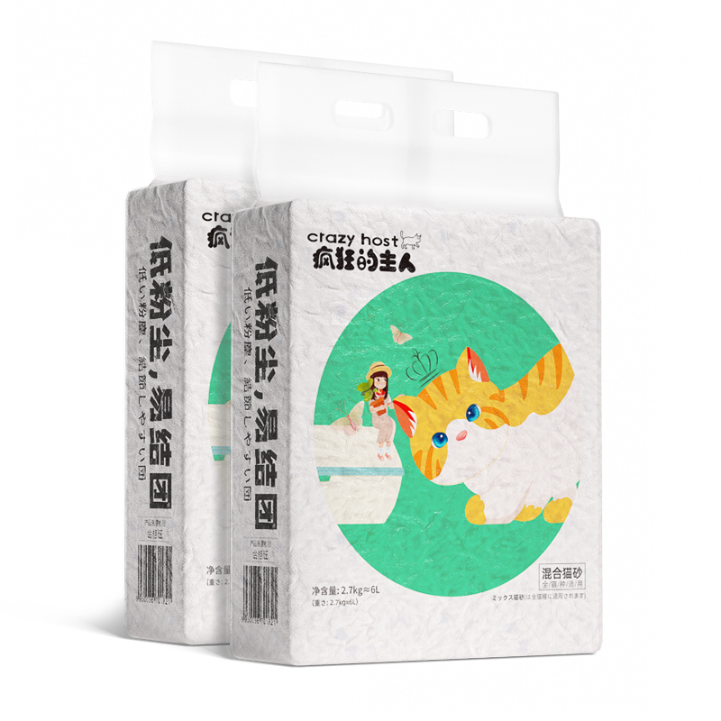 疯狂的主人 混合猫砂5.4kg