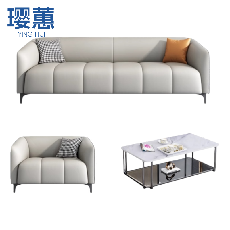 璎蕙 简约 沙发1+3 套高清大图