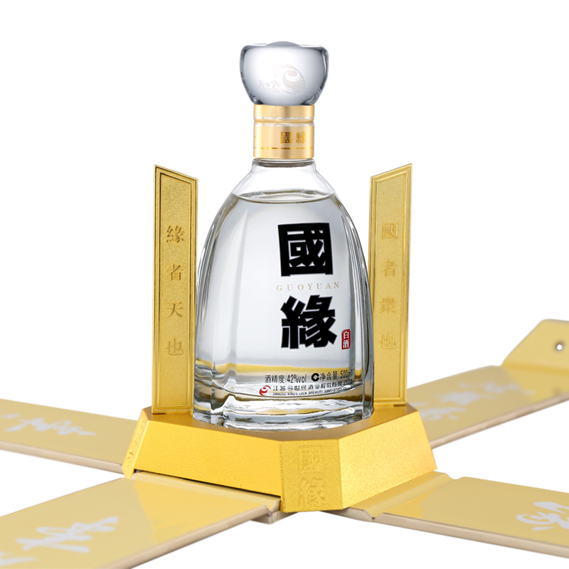今世缘 国缘四开 幽雅醇厚型白酒 42度500ml*4瓶 整箱装