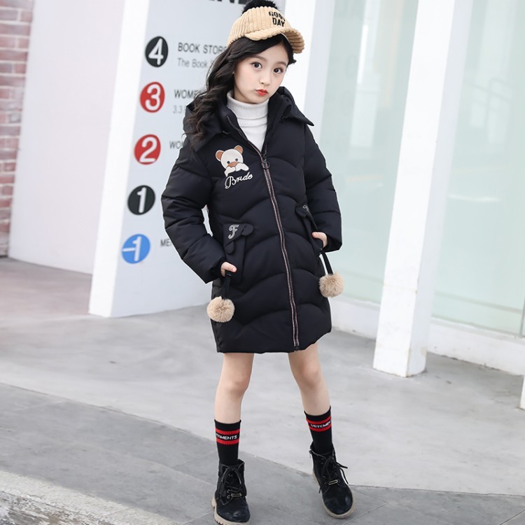 HUAYANGTU儿童羽绒棉服中大童冬装网红女童棉袄棉衣2020年冬季新款洋气外套棉服童