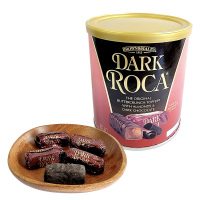 乐家美国进口腰果巧克力味海盐焦糖黑巧克力糖200g罐装多口味礼盒