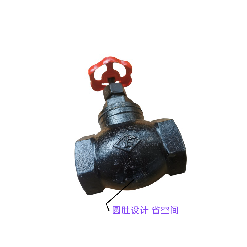 晟宏德 铸铁截止阀 丝扣 DN32 个高清大图