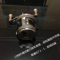 全金属鼓轮JH改装版微物雷强轮远投海钓锚鱼打黑轮翘嘴鲈鱼鱼线轮