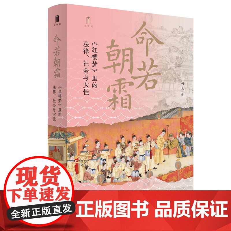 大学问 · 命若朝霜:《红楼梦》里的法律、社会与女性 柯岚/著 红楼梦 清代法 清代女 广西师范大学出版社高清大图
