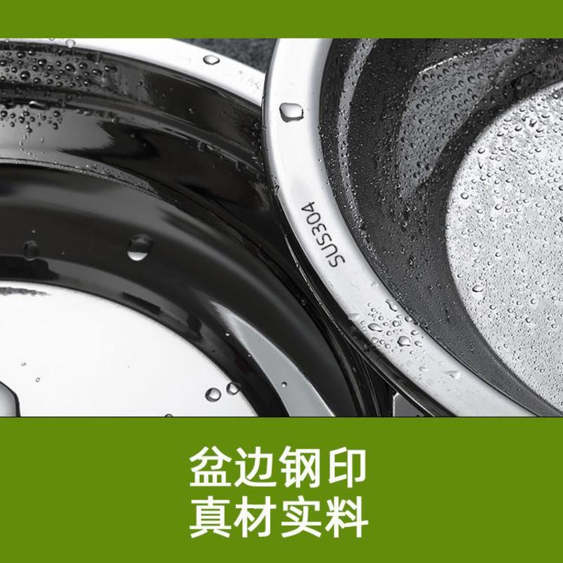 304加厚不锈钢盆圆形盆子带盖家用厨房汤盆菜盆打蛋盆和面盆小碗 14cm