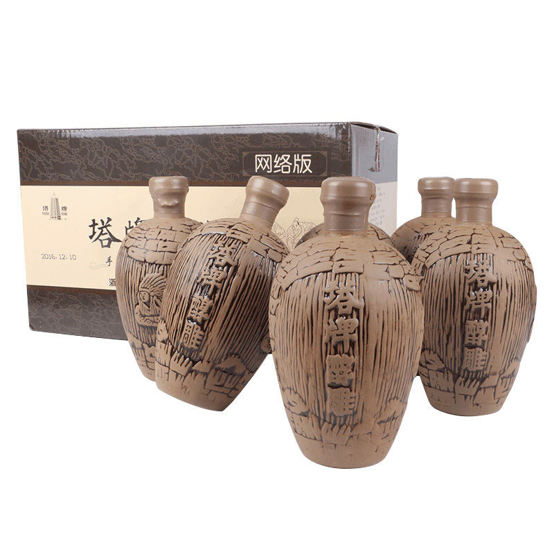 塔牌绍兴黄酒醇雕500ml*六瓶整箱装礼盒装手工冬酿老酒半甜型黄酒