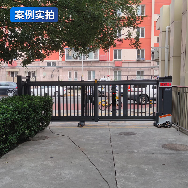 启功铝合金段滑门平移门智能遥控电动伸缩平移门每米QG-JZDHM17高清大图