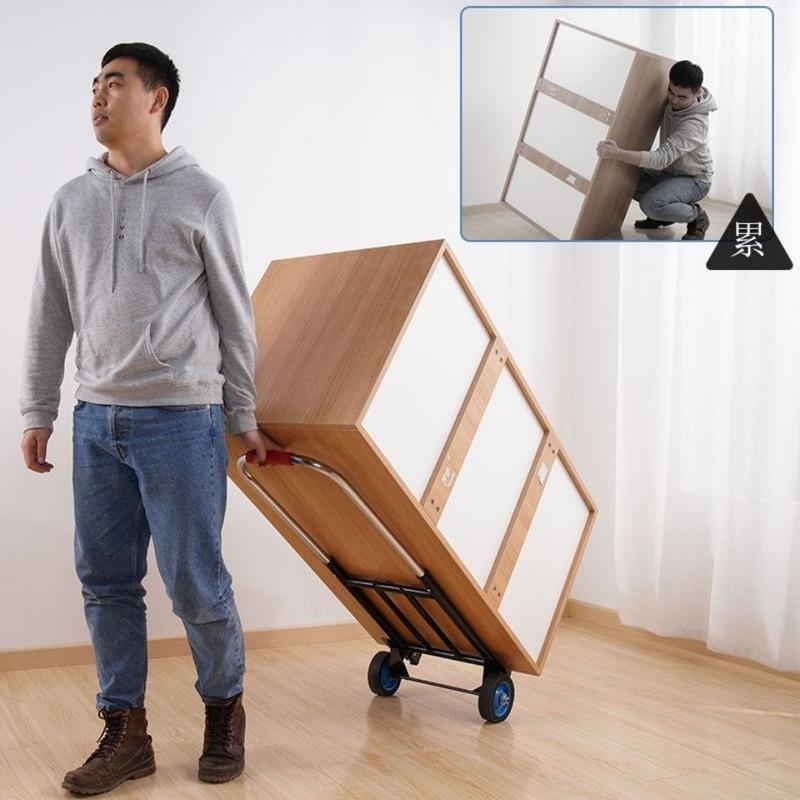 中号-pu轮-20管径【特价款】 折叠行李车手拉车便携拉货载重王买菜拉杆车小拉车家用小拖车推车