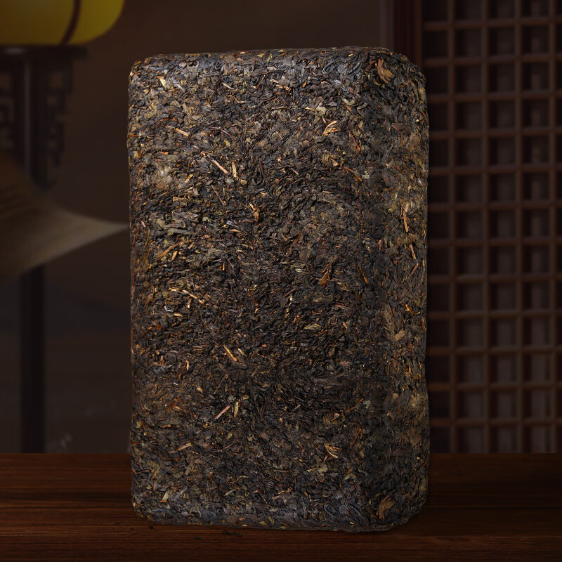 白沙溪 茶叶安化黑茶金花茯茶砖茶蓝印天茯茶礼盒装800g送礼袋高清大图