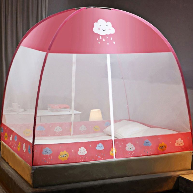 蒙古包蚊帐家用1.8米床免安装蚊帐1.5米双人1.2m1.0m米学生宿舍高清大图