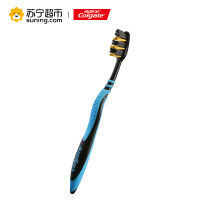 高露洁(Colgate)适齿多炭单支装 软毛一加一