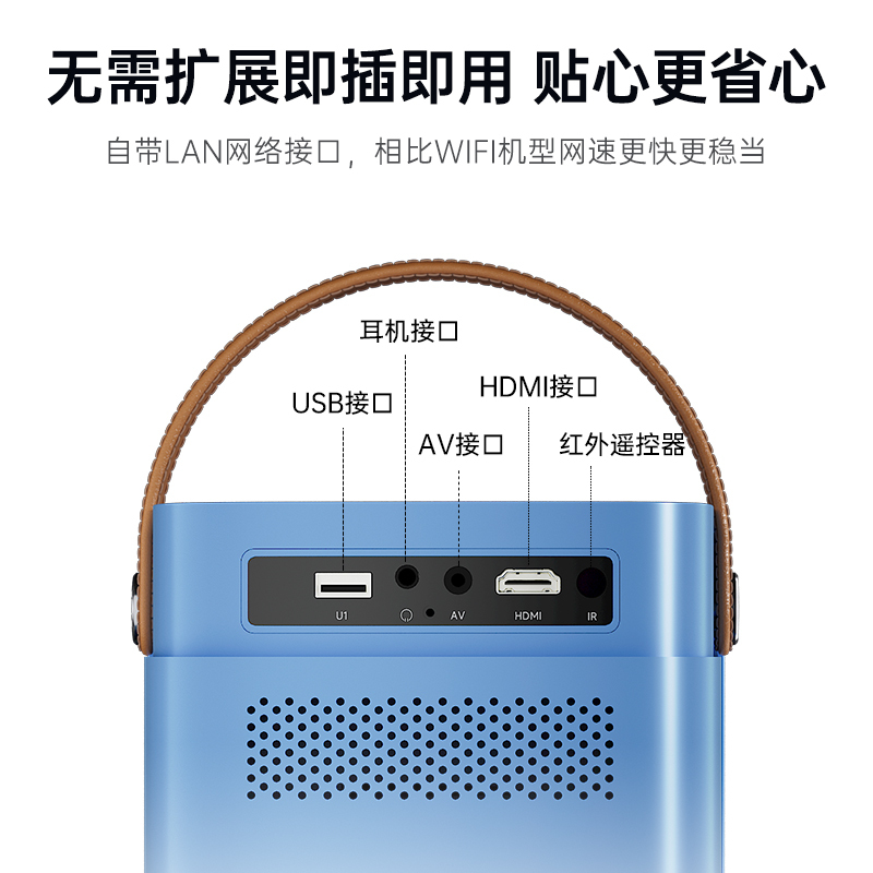 先科(SAST)C5 投影仪家用 卧室超高清投影机(AI智能语音 电动对焦 5G双频WiFi 海思芯片 无线同屏投屏)