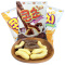 韩国CROWN克丽安膨化条袋装66g芝士味巧克力味休闲零食品午后点心