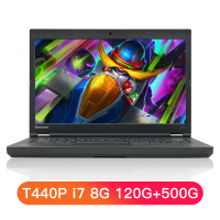 【二手9新】ThinkPad T440P 联想14英寸独显商务游戏本 便携手提笔记本电脑 i7 8G 120G+500