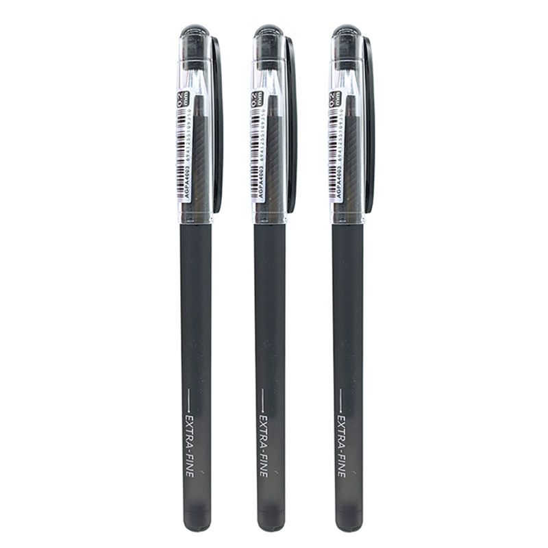 晨光极细黑色0.2中性笔细字黑笔细笔勾线记账财务小字水笔可换芯 0.2