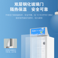 Haier海尔冷柜商用展示柜风冷无霜饮料柜 立式单门冷藏 啤酒冰柜冷保鲜柜 立式冷柜 SC-239JX