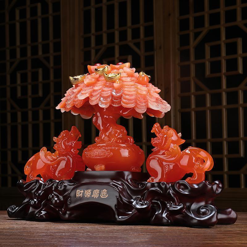 貔貅摆件大号一对聚宝盆摇钱树客厅家居风水店铺开业礼品_992_687