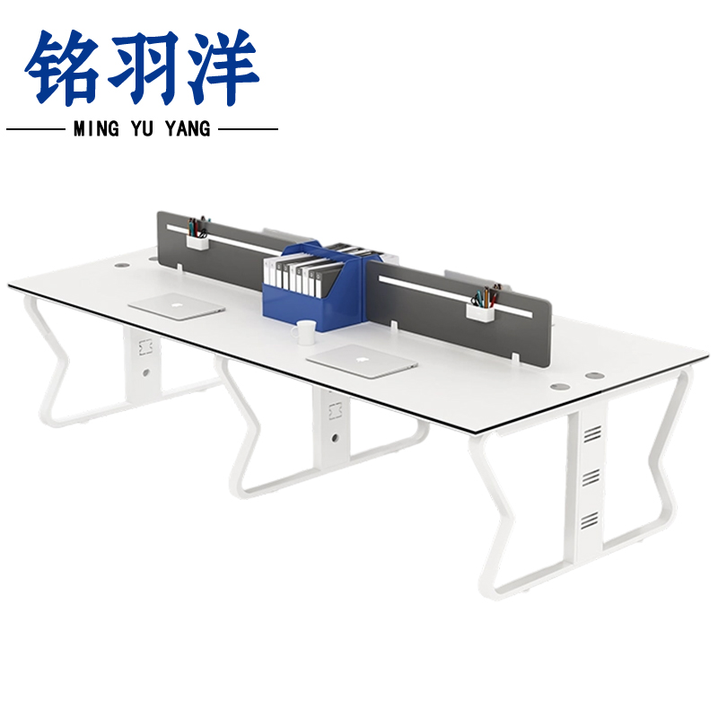 铭羽洋员工桌四人张高清大图