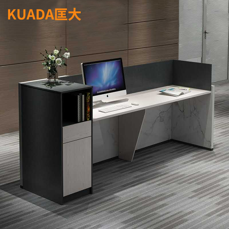 匡大 简约现代接待台1.8米前台桌商务办公接待桌KD-16R1802高清大图