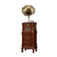 欧蒂诺 JD-898Z 仿古留声机 老式黑胶电唱机复古唱片机音响大喇叭 经典棕
