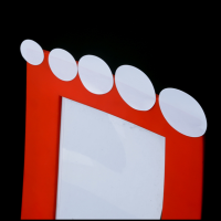 圆形 白色空白铜版纸可移除不留胶标签贴纸封口贴不干胶 500张/包