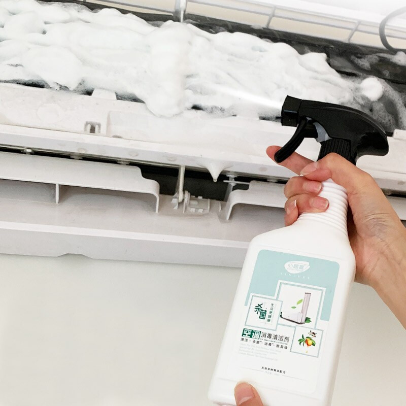 [临期]家用空调清洗剂工具全套免拆免洗泡沫杀菌消毒清洁车内清洁580ml高清大图