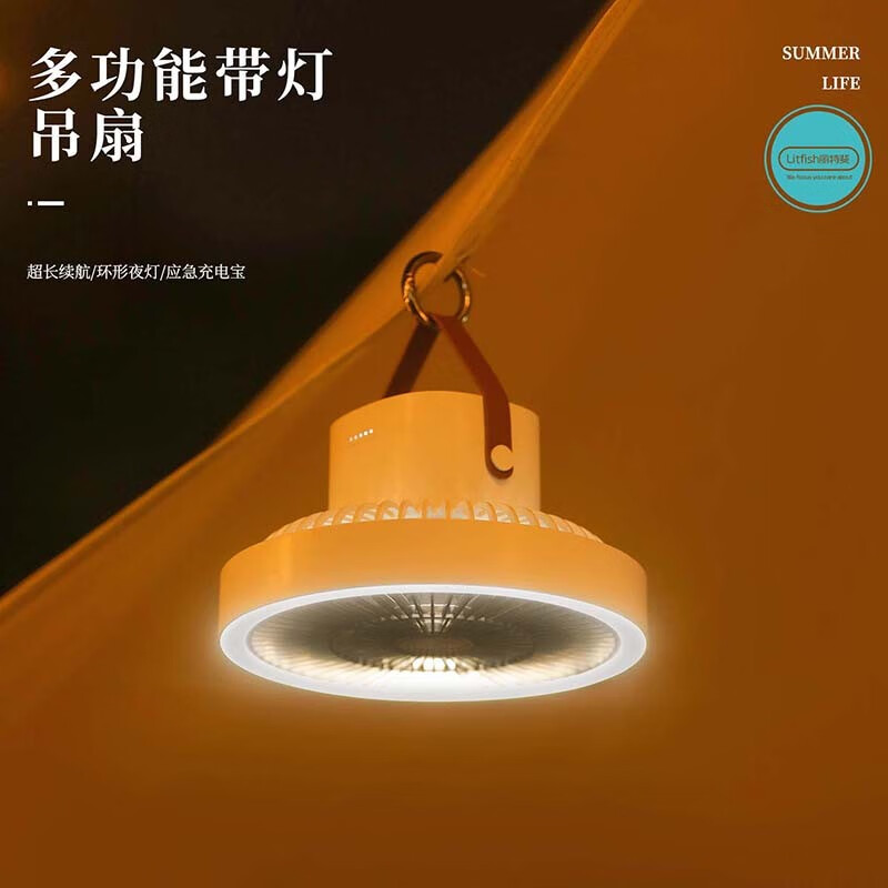 丽特斐 便携式无线电风扇ZK-01 10000mAh高清大图