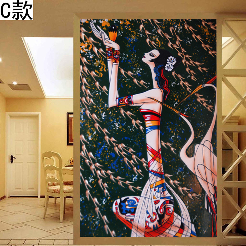 大型定制壁画吊顶壁纸客厅卧室餐厅天花板墙纸3D立体简约民族文化壹德壹