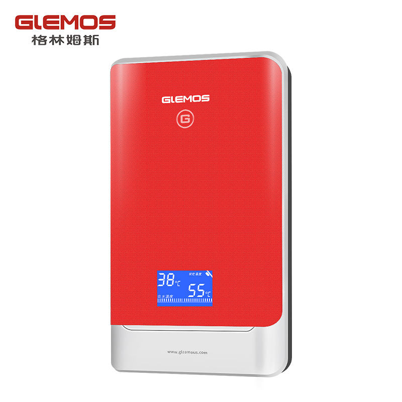 格林姆斯(GLEMOS)WZL5-85-红色 即热式电热水器恒温速热变频家用小型触摸屏精准控温