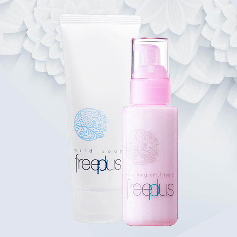 芙丽芳丝(freeplus)滋肤紧致柔润两件套(滋肤乳+洗面奶)100ml+100g面部护肤套装礼盒(补水 保湿 修护)