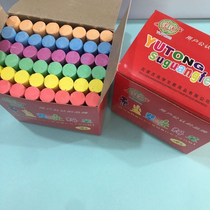 zebra宇通彩色粉笔彩色1盒颜色彩色