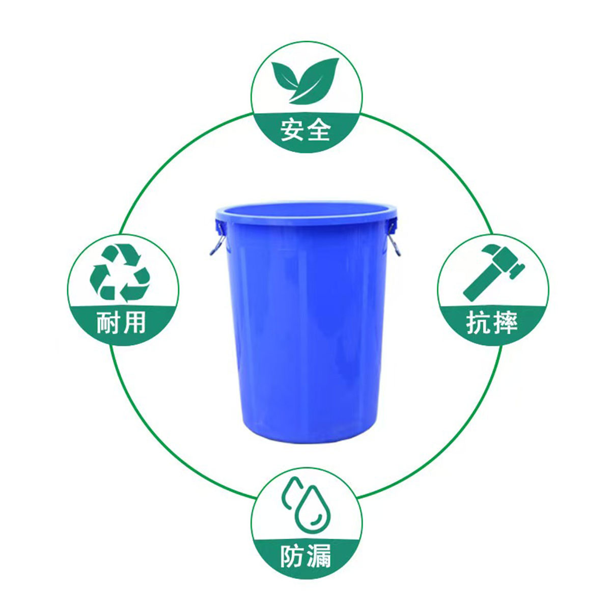 润泰博源 RTBY-40 分类环保垃圾桶 (计价单位:个) 蓝色高清大图