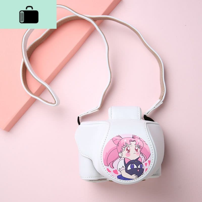 NEW LAKE佳能200D相机包可爱200D二代 M50 M6 M100 M200单肩包女单反卡通NEW L数码相机包图片