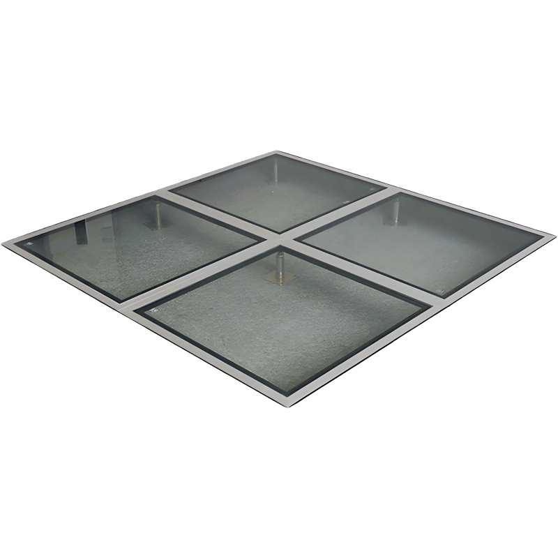 贝策 防静电地板 玻璃600*600*12mm 块高清大图