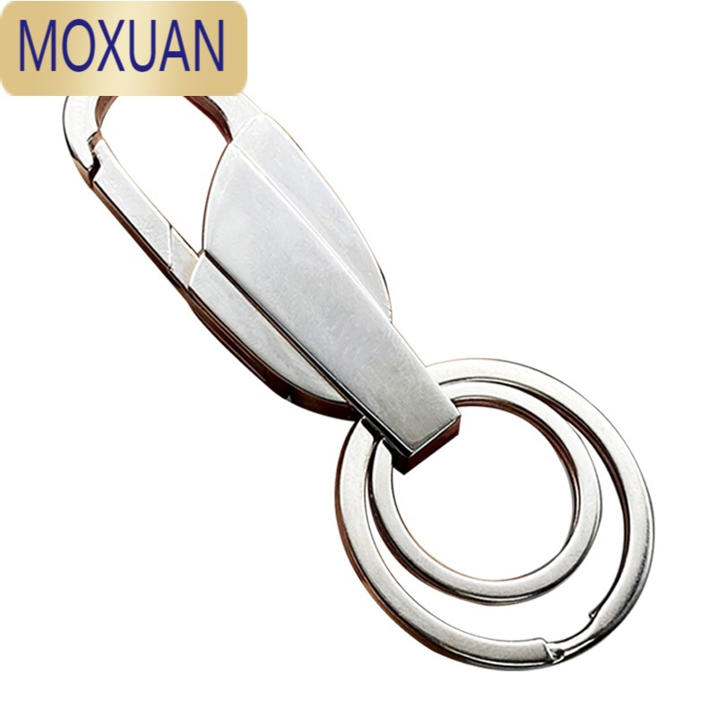 MOXUAN男士汽车钥匙扣号码牌时尚创意简约刻字车牌女士车钥匙挂件小礼物