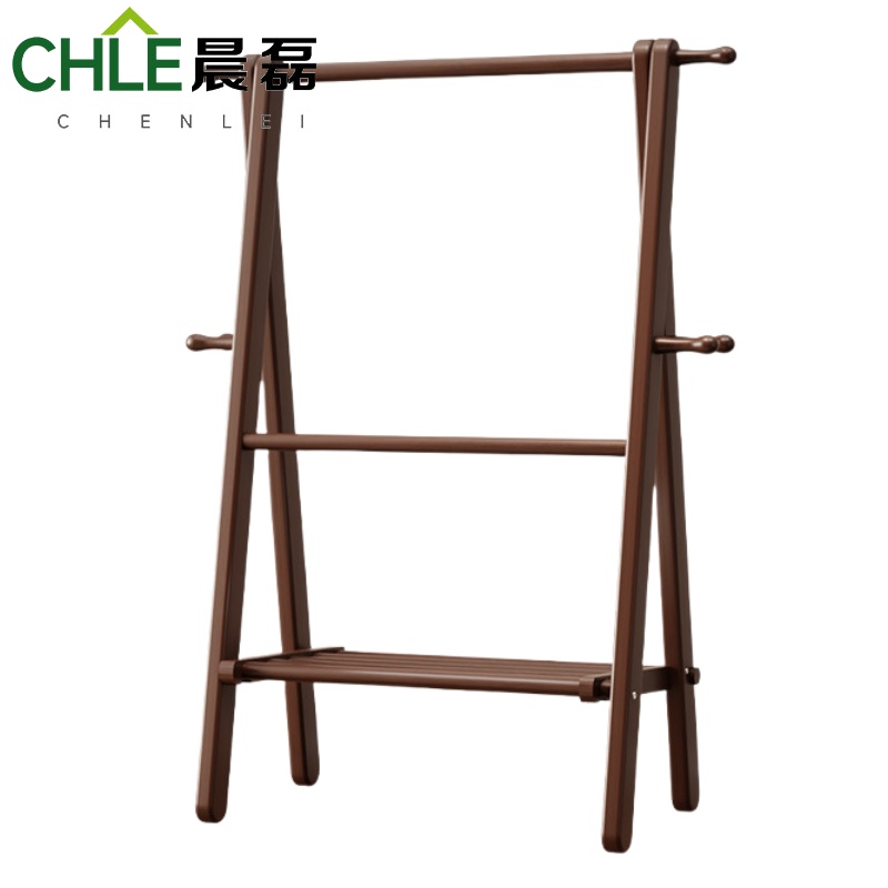 晨磊实木衣帽架100*46*150cm/个高清大图