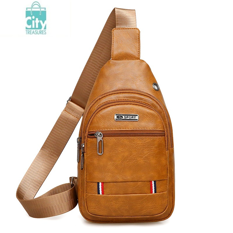 bangdou日韩男士胸包休闲时尚单肩包韩版男包胸前背包斜挎包潮流个性