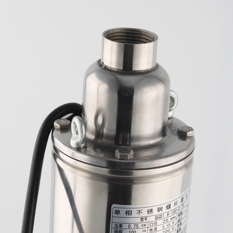 阿斯卡利(ASCARI)潜水泵220v高扬程高压抽水机家用全自动油浸式螺杆潜水泵不锈钢深井泵小型抽水泵 高压潜水泵 压力