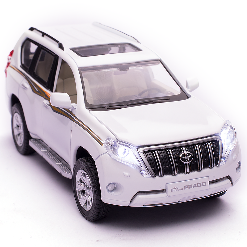 库存清理车普拉多霸道仿真合金车模越野车男孩小汽车摆件