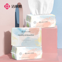 洁丽雅(Grace)MRJ030-6一次性洗脸巾宝宝口水巾洁面巾干湿柔巾珍珠纹柔巾 80抽/包*6 20230039