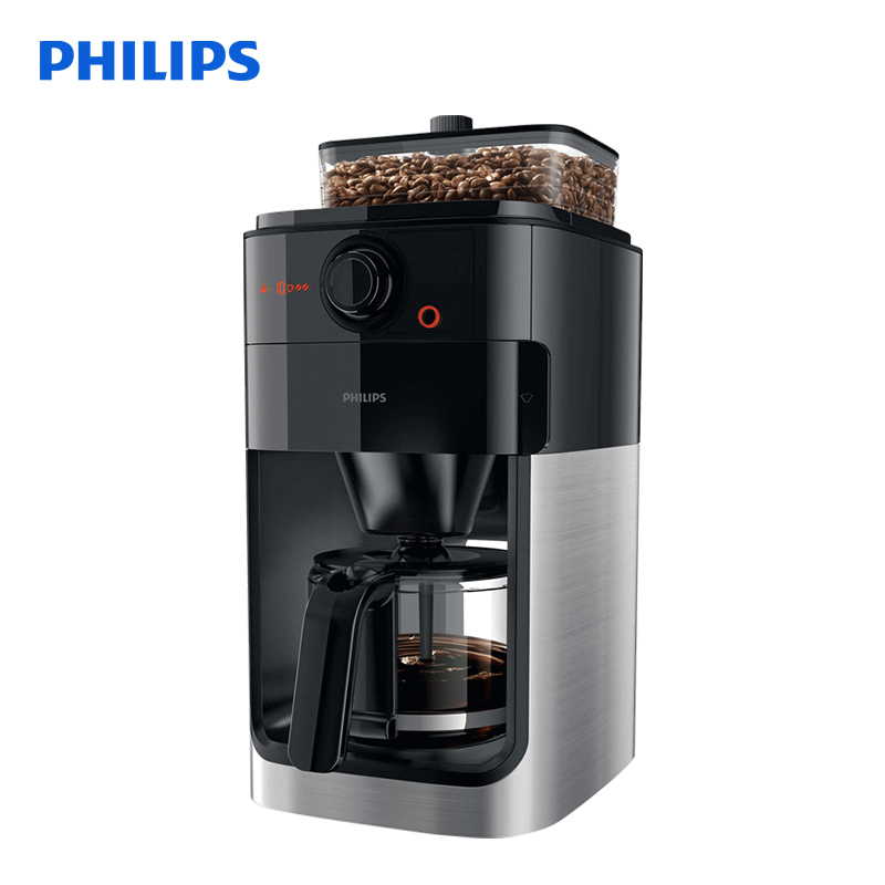 Philips飞利浦 全自动 美式咖啡机 家用办公 豆粉两用研磨一体HD7761