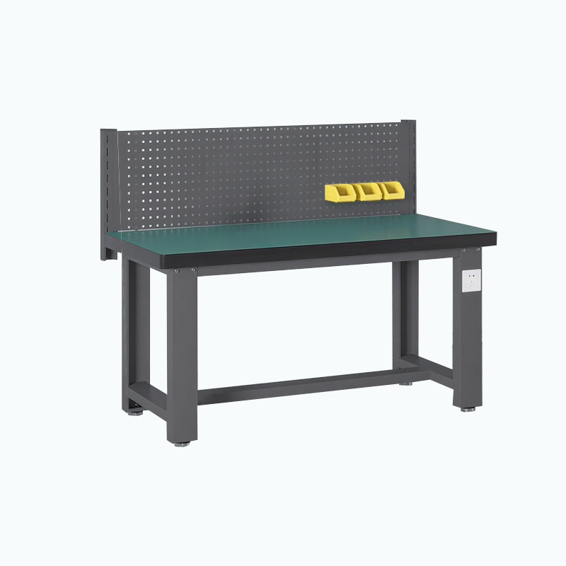 臻远 ZY5073033 重型工作台 单桌+方孔挂板 2100*750*1250mm