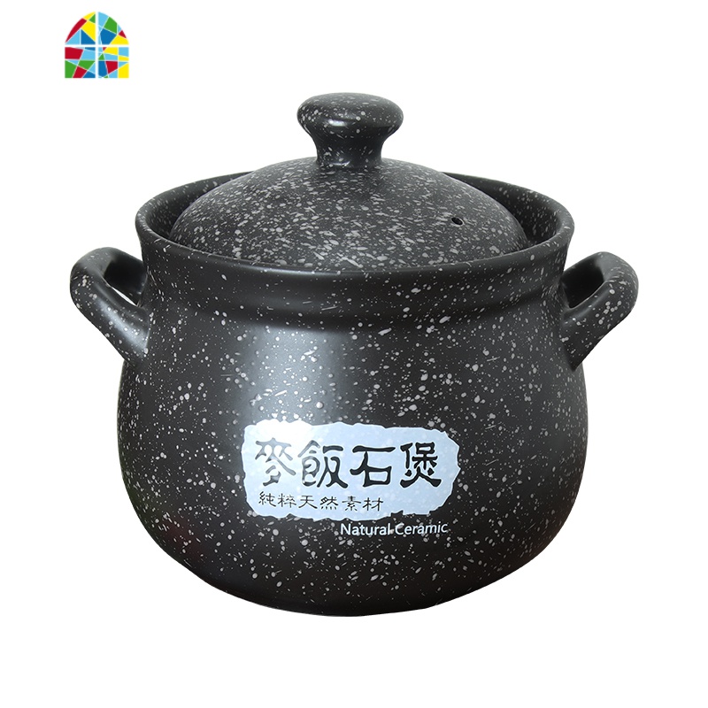 电磁炉砂锅家用适用明火燃气灶专用两用陶瓷煲瓦煲汤炖锅大沙石锅 FENGHOU 3.5麦饭石煲(明火用)销量款建议4-6人高清大图