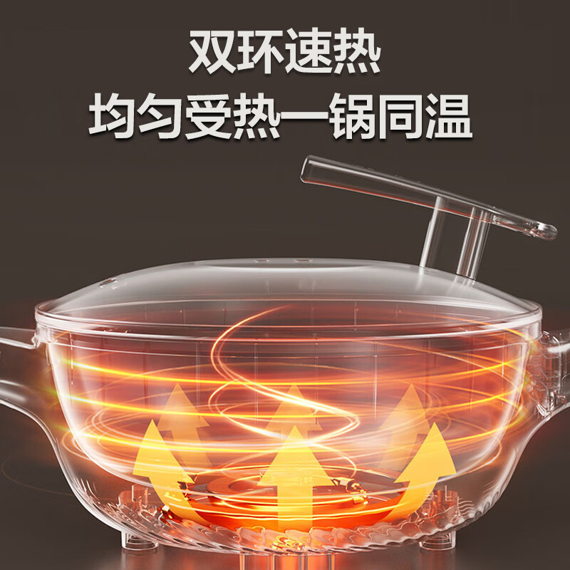苏泊尔(SUPOR)电炒锅家用多功能4L大容量电火锅电蒸锅 多用途锅电煮锅爆炒电热锅插电不粘锅一体蒸煮锅CJ28A807